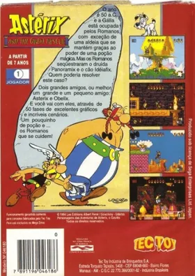 Asterix and the Great Rescue (USA) box cover back